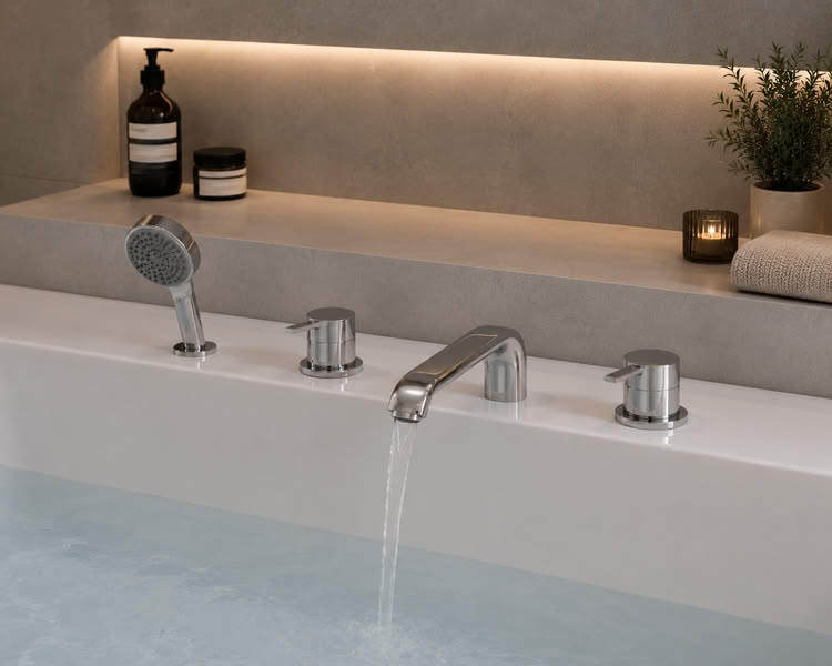 Bathtub built-in mixer installation and replacement in Pattaya