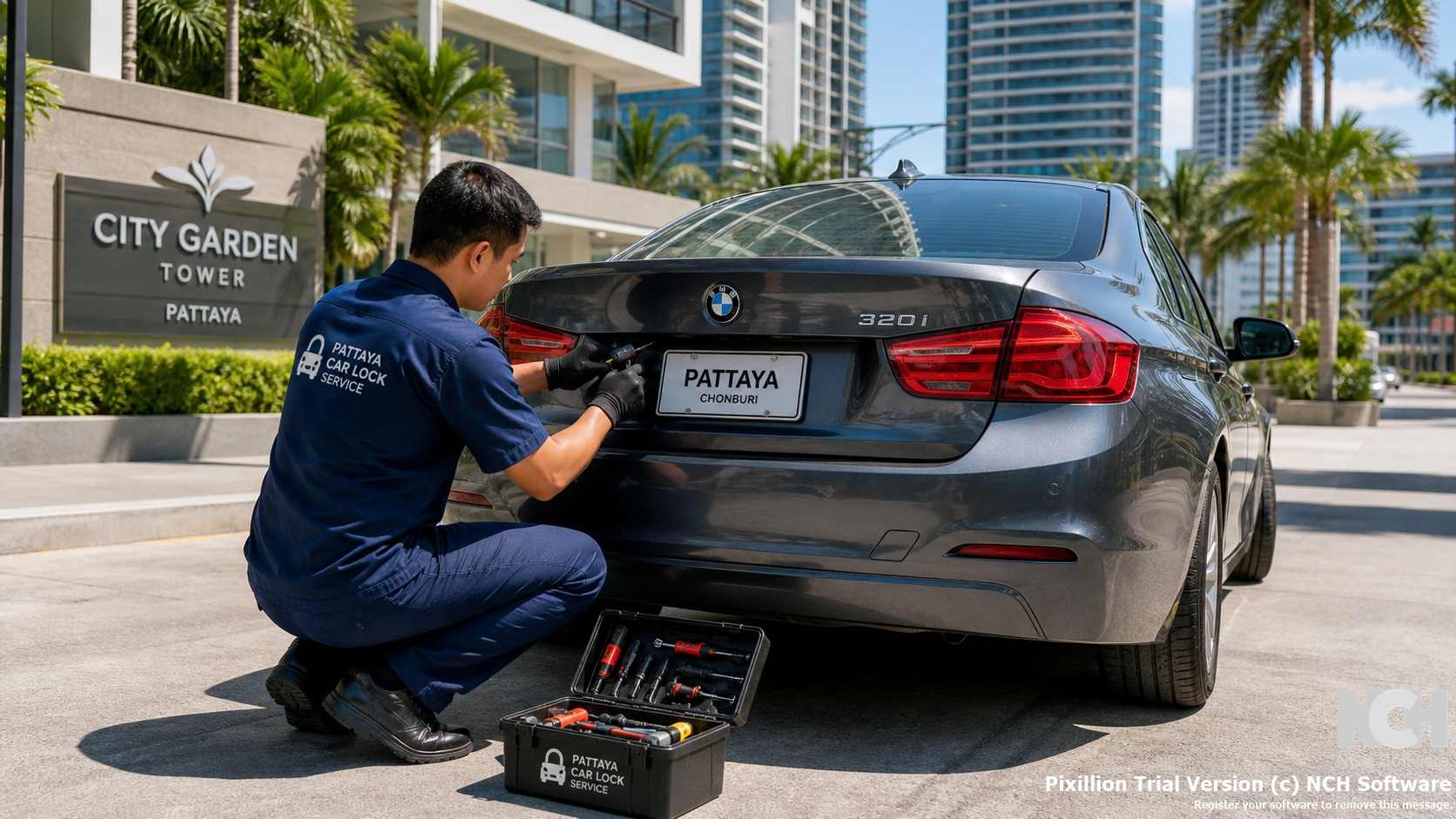 Car trunk unlocking in Pattaya