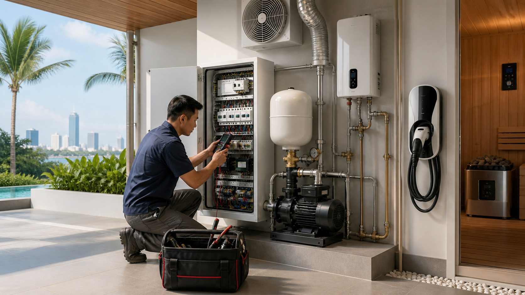 Engineering equipment and electrical systems in Pattaya