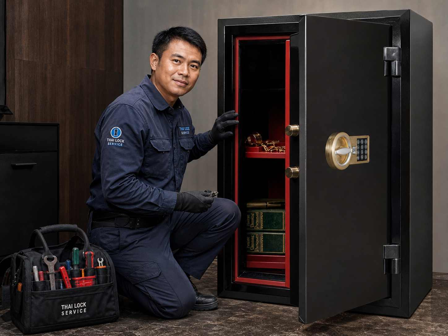 Safe opening in Pattaya
