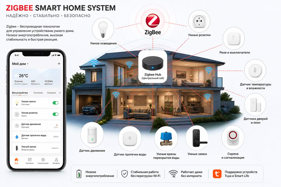 Zigbee smart home systems in Pattaya